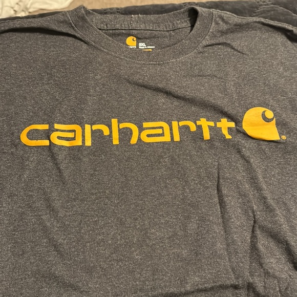Carhartt gray with orange T-shirt size XXL - Picture 2 of 4